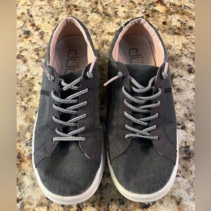 Hey Dude Karina Jet Black With Pink US Size 7 Eu 38